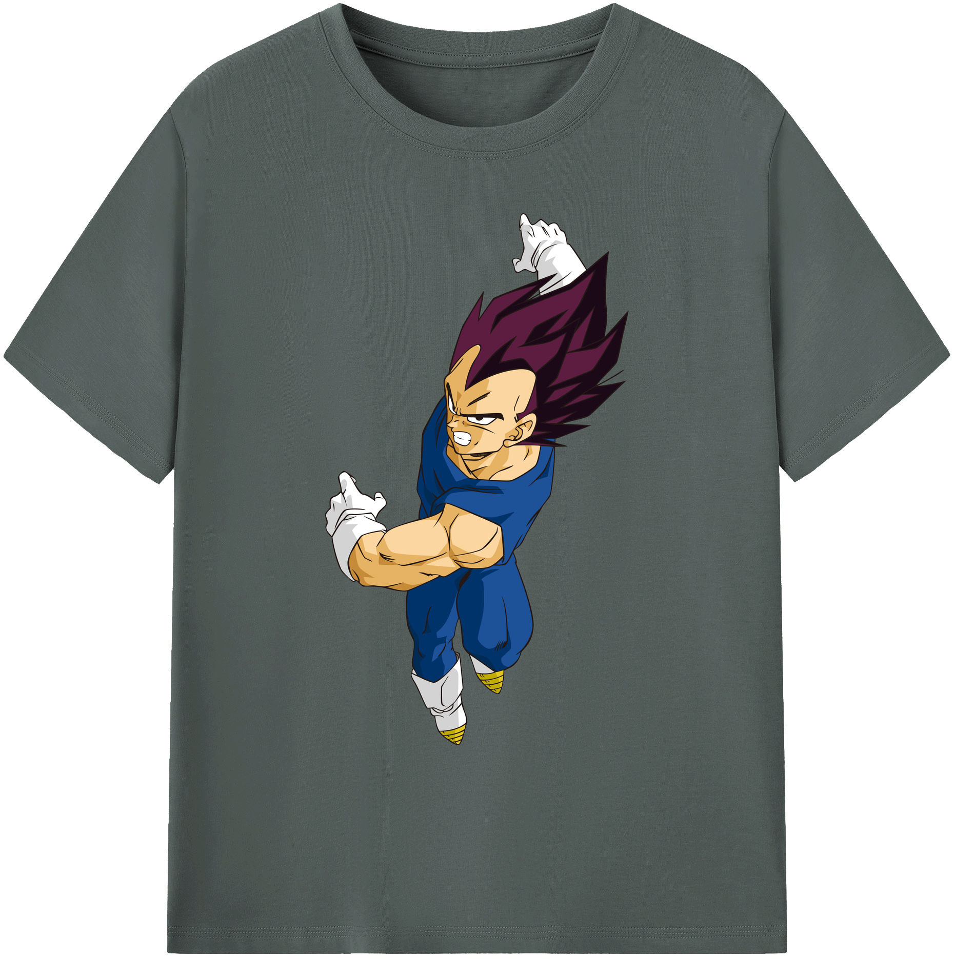（画像用） ドラゴンボール ベジータ四世（Bejīta Yonsei）DRAGON BALL Vegeta IV 綿100％ メンズ半袖Tシャツ｜肌触りやわらか＆通気性
